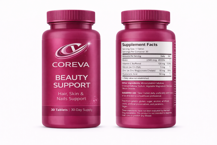 beauty supplement biotin bottle