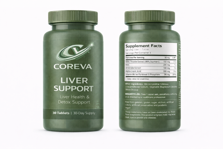 liver support milk thistle bottle